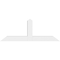 Ekena Millwork Portland Architectural Grade PVC Gable Bracket, 48"W x 18"H x 4"D x 4"F, 9/12 Pitch GBP048X18X0404POR00 - alternate 5